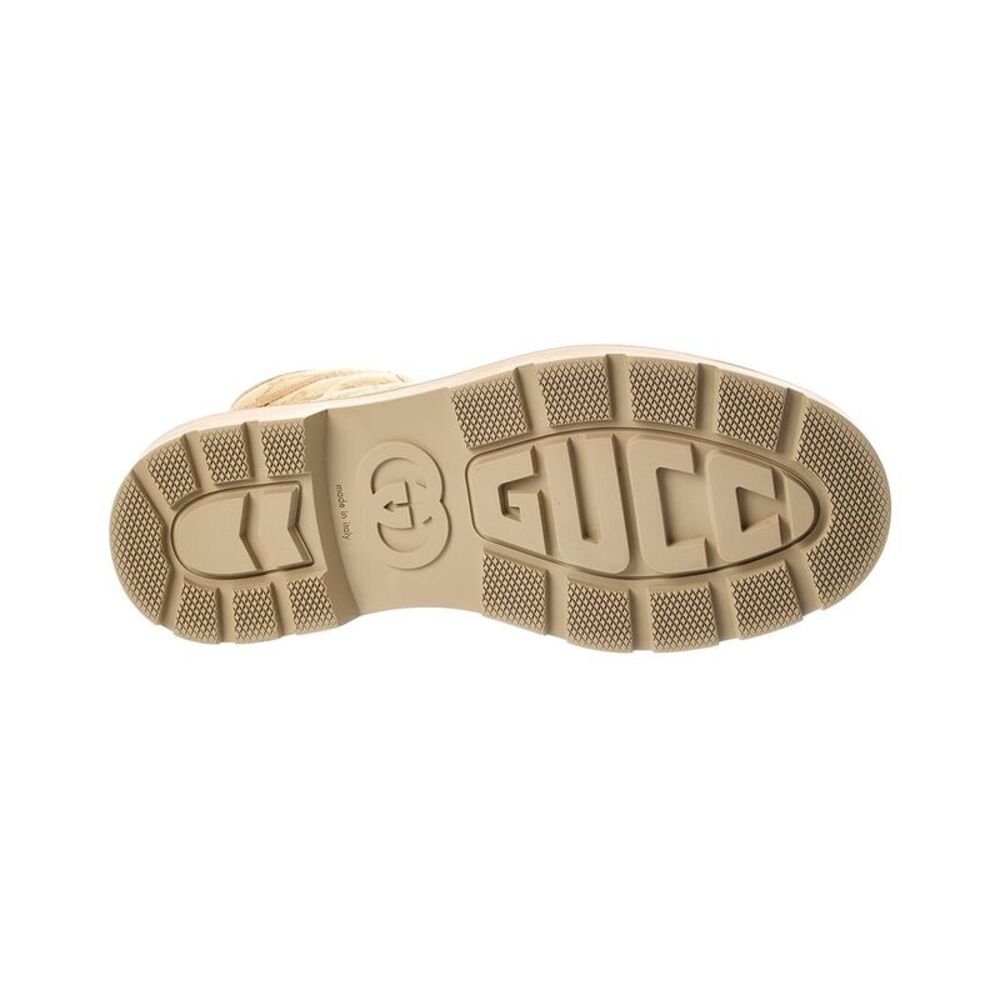 Gucci Gg Web Canvas High-Top Sneaker, Beige - Picture 4 of 5